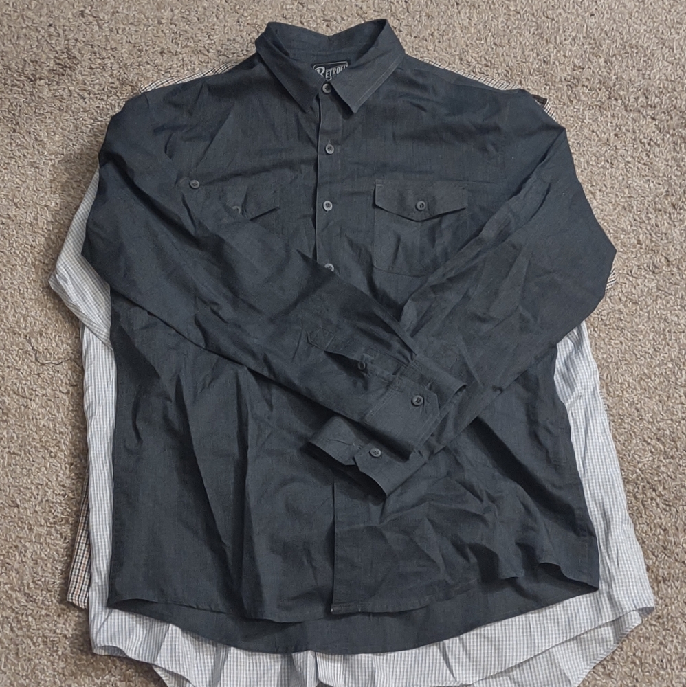 Men's lot of button & dress shirts